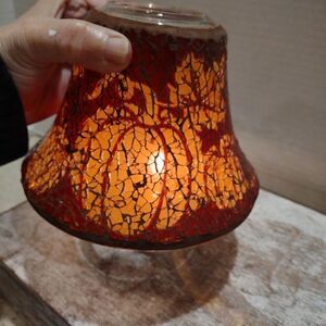 Yankee Candle Mosaic Holder - Red and Orange